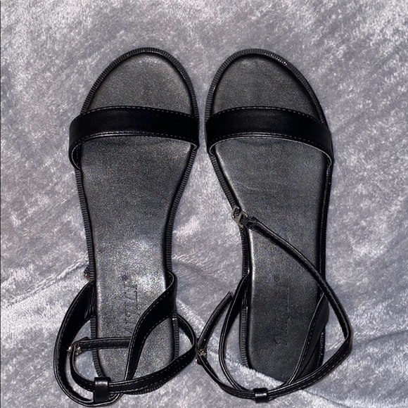Black Strapped Sandals - Picture 1 of 1